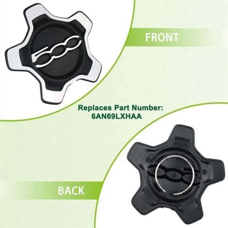 Lot de 4 Enjoliveurs de Roue Anti-Poussière Compatible Piaggio 500X 2016-2022 Argent (1/3)