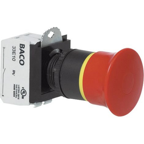 Baco Not-Aus-Schalter schwarz 40 mm (1/3)