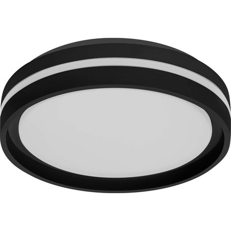 OSRAM Orbis Noemi Plafonnier LED 285mm, Noir, 3000K blanc chaud, 3 niveaux de gradation, Click-DIM, IP20