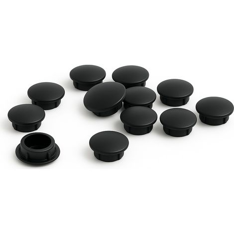 Schraubenabdeckung schwarz Ø6mm – 10er-Pack