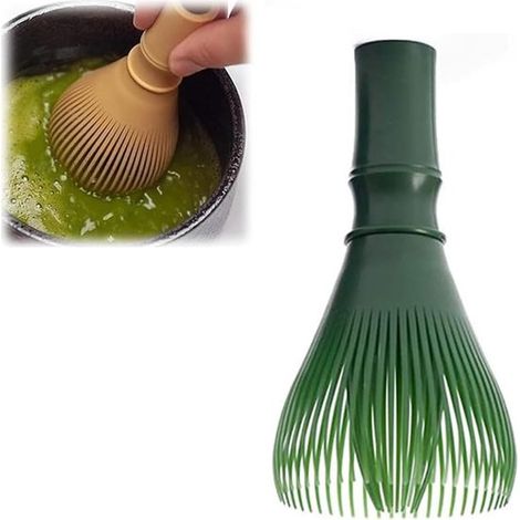 Batidor de matcha, Batidor de matcha, Batidor de resina para matcha, Juego de té matcha, Mezclador de resina PP, Hecho a mano tradicionalmente (1/5)