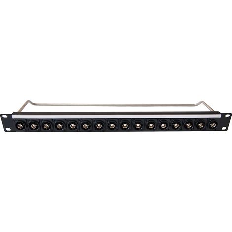 Panneau de brassage BNC Rack à ressort 16 Ports, Hauteur 1U ( Prix pour 1 )
