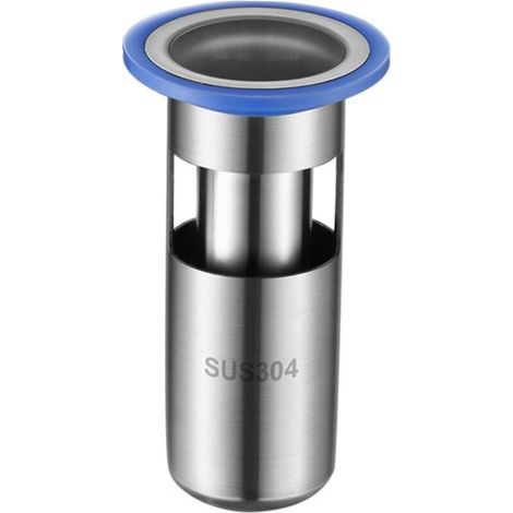 Filtre Drain INOX Odeur et Bouchon pour Sol de Salle de Bain Protection Odeurs et Débris Installation Facile et Compatible