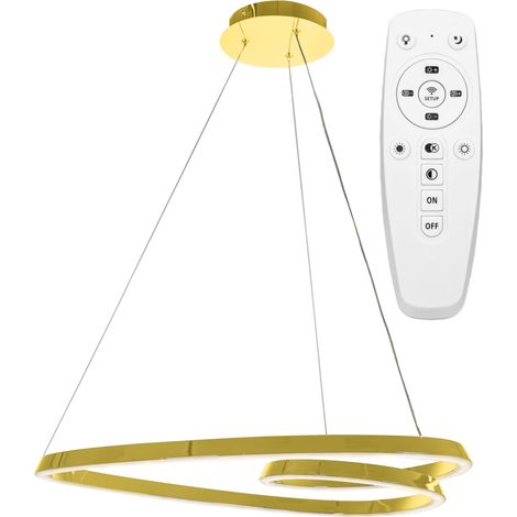 LAMPE LED APP7797-CP GOLD + REMOTE CONTROL