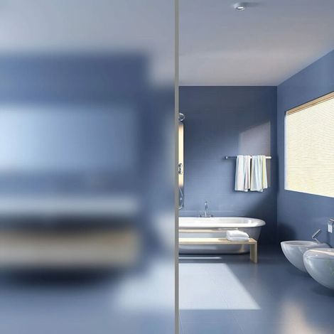 Pellicola adesiva per vetri privacy Vetro latteo 0,9x10m Bianco (1/5)
