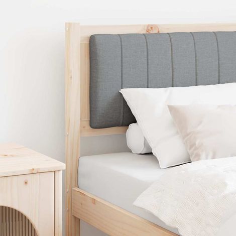 Gepolstertes Kopfteil Braun 75 cm Massives Kiefernholz