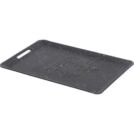 Poêle rectangulaire antiadhésive mini gril en fer pour camping barbecue randonnée pêche noir (1/5)