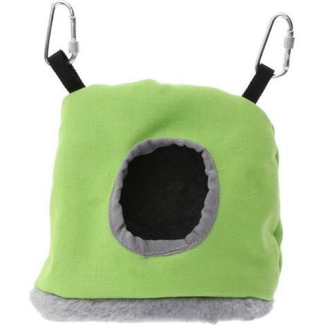 Hamac suspendu pour oiseau Eclectus Taille M - Confortable Vert (1/4)