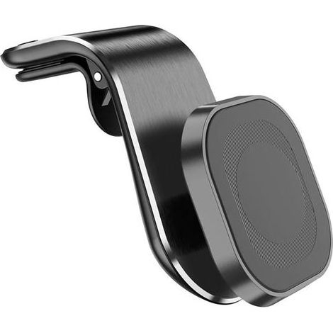 Magnetic car phone holder, L-shaped magnetic phone holder, magnetic car phone holder accessories (black plastic) (1/5)