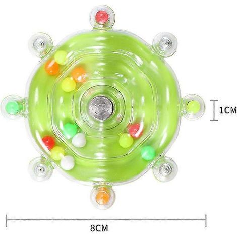Interactive Bird Spinner Toy Colorful Beaded Cage Attachment for Small Birds Educational Enrichment for Parakeets, Cockatiels, Lovebirds & Conures (1/5)