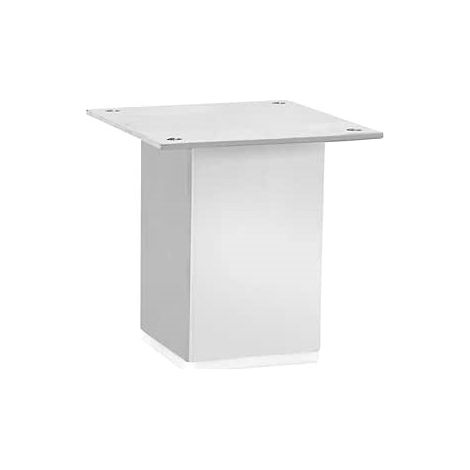 Piede Quadro Fisso Attacco con Piastra, L. 50 - H. 100 mm. Grigio