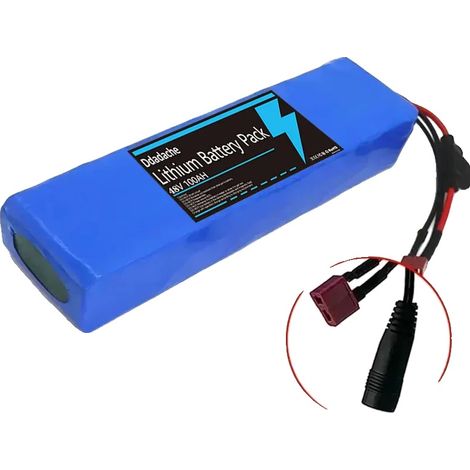 Batería recargable, voltaje nominal de 48 V, tecnología de iones de litio, T-DC (1/2)