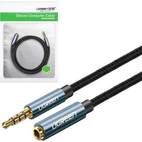 Cavo di prolunga audio AUX UGREEN AV118 con jack da 3,5 mm, 1,5 m (blu)