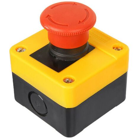 D'arrêt d'urgence Bouton-poussoir interrupteur de bouton d'arrêt d'urgence d'ascenseur avec boite 1 pc ouvrir et fermer (1/5)