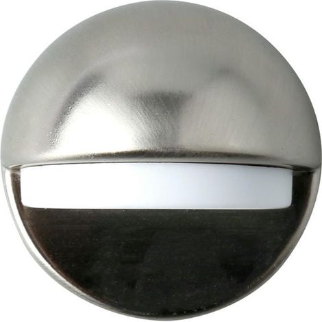 Tope de puerta hanstik ovalado satinado adhesivo acero 7 cm