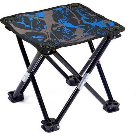 Tabouret de Camping Tabouret Pliant Portable Chaise Portable Mini Tabouret Pliable Tabouret de pêche pour Adultes Pêche Randonnée Jardinage et Plage avec Sac de Transport (Camouflage) (1/2)