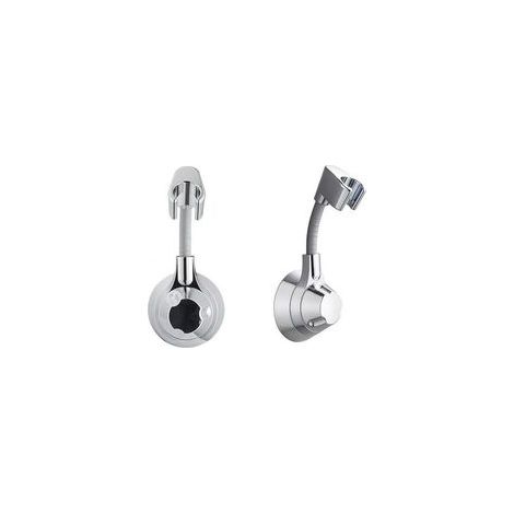 Support Pommeau de Douche Sans Perçage, Accroche Pommeau de Douche, Support Douchette Mural Charge Jusqu'à 5 kg, Support de Douche, pour Pommeau de Douche Douchette Salle de Bain (Argent) (1/5)