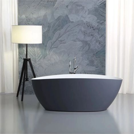 vasca da bagno "maggiore" grigia, 157x71x56 cm (1/4)