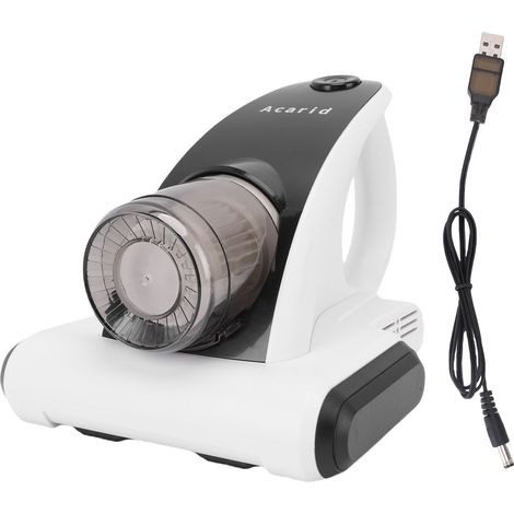 Aspirateur de lit sans fil USB à aspiration puissante de 12 000 Pa, aspirateur portatif pour matelas avec bac à poussière de 350 ml pour oreillers, draps, canapé et peluches. (1/5)