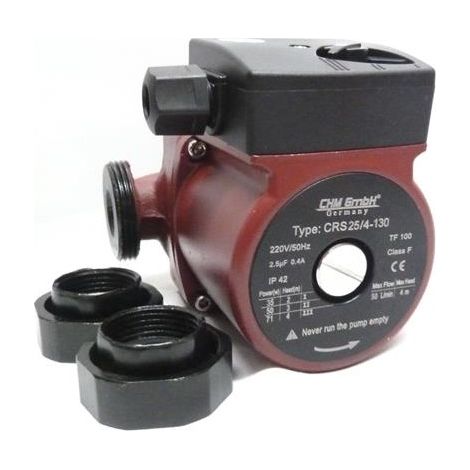 CHM – Pompe de circulation 25-40/130 – Débit 50 L/min – Hauteur de livraison 4 m – Connexion 1,5 pouce AG – Alimentation 230V (1/5)