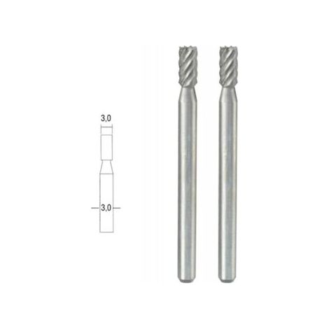 Fraise en acier wolfram-vanadium cylindrique - Proxxon (1/2)
