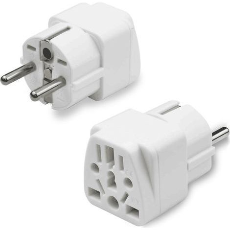Adaptateur Prise Anglaise vers France,Adaptateur USA vers France, Adaptateur UK vers France, Adaptateur Prise Chine vers France, Adaptateur Universel de Voyage(2Pcs) (1/5)