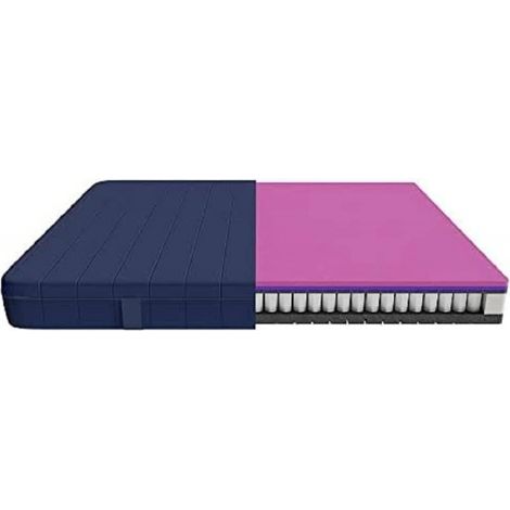 Cecotec Colchón Viscoelástico y Enfundable Flow e-Hybrid + 140x190. 4 Capas Muelles Ensacados SpringCore Altura 28 cm Firmeza Alta SeparateMuv (1/2)