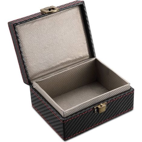 Faraday Box aus Leder Signalblockierungsbox aus Kohlefaser Strahlungsschutzbox RFID Diebstahlsicherung Autoschlüsselsafe Anti GPS Positionierungs (1/5)