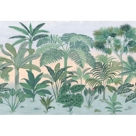 papier peint panoramique jungle vert  - Komar (1/2)