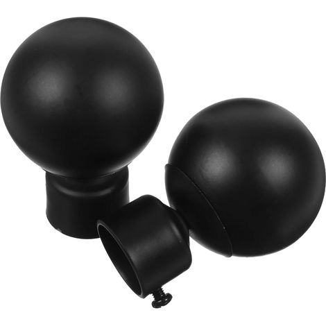 De Tringle Rideaux 28 Mm en Fer Noir Antirouille Compatible (1/5)