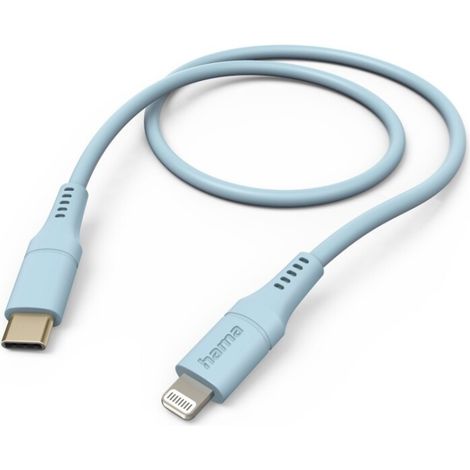 Cavo di ricarica flessibile Hama USB-C - Lightning 1,5 M Silicone blu
