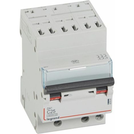 Disjoncteur Modulaire DX3 3P Courbe C 25A 6kA Auto Legrand LEG407847