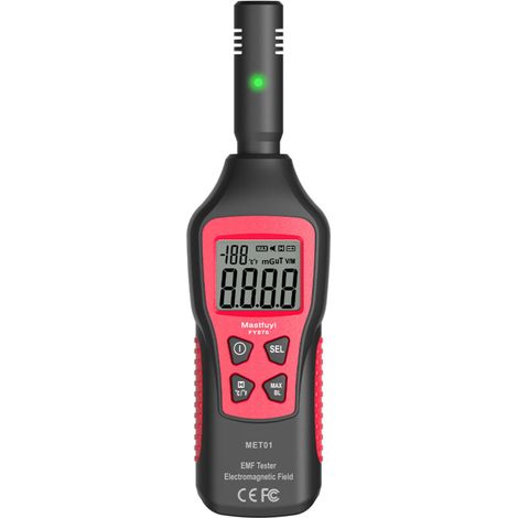 Einteiliger Kernstrahlungsdetektor Elektromagnetische Wellenstrahlungstester Strahlungsdosimeter (rot) -192 53,8 35 mm FLITI (1/4)