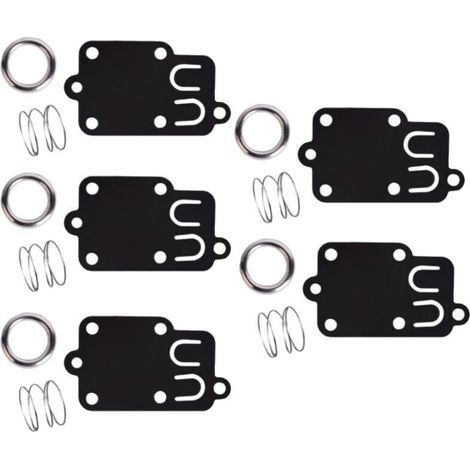 Kit di guarnizioni per membrana del carburatore – 5 pezzi, compatibile con motori Briggs & Stratton da 2 a 5 CV (codici 270026, 272538, 4157, 5021, 690766, ecc.)