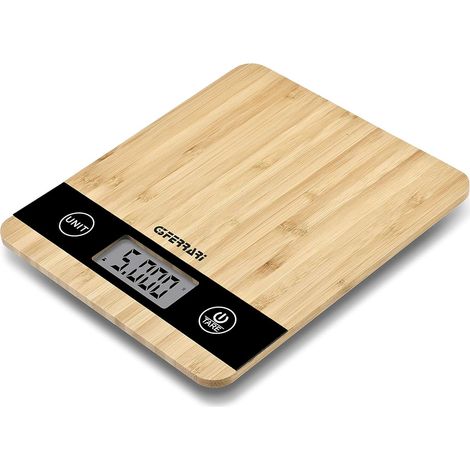 G3 Ferrari Natura Bois Comptoir Rectangle Balance de ménage électronique (1/2)