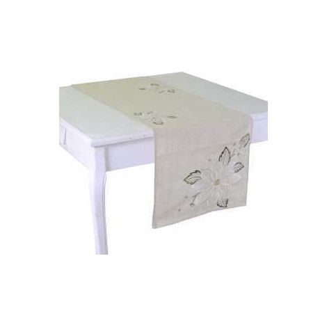 Runner tessuto stile 10 beige cm40x140