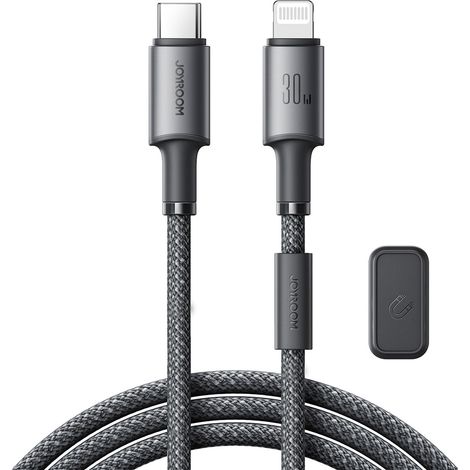 Cavo Lightning USB-C Joyroom da 30 W, 1,2 m, grigio (1/5)