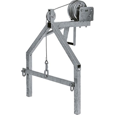 müba Handwinde mit Gestell 20 m Seillänge (1/2)