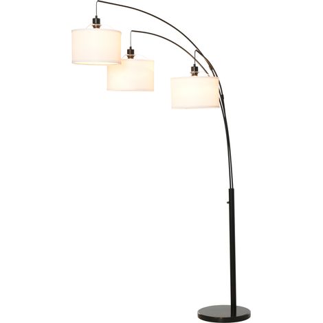 easycomfort lampada da terra 3 luci e braccia flessibili base in marmo altezza 205cm (1/5)