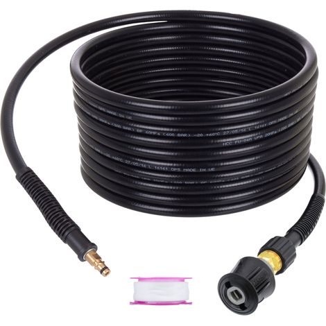Tubo da 15 m per lavatrice KARCHER K2 K3 K4 K5 K7, prolunga adattatore SOCKET CLICK