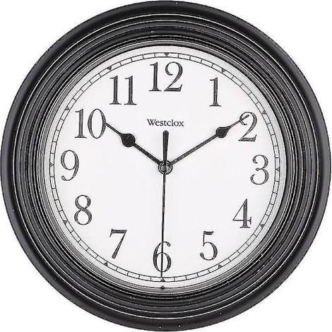 Horloge murale d'extérieur avec thermomètre, style rétro, étanche, AD4, pour jardin, patio, terrasse, piscine et décoration intérieure ou extérieure-AquaForge (1/4)