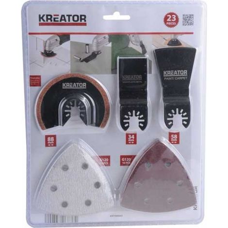 Juego de 23 piezas de herramientas múltiples Kreator