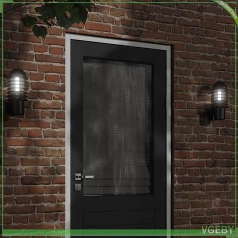 4006252 Applique murale d'extérieur noir acier inoxydable (1/5)