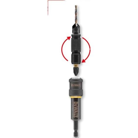 DeWalt-Bohrer und Bohrer-System-Verlängerung de 6mm, ideal für präzises Bohren, hohe Haltbarkeit, verschleißfest, optimiertes Design für anspruchsvolle Aufgaben. (1/2)