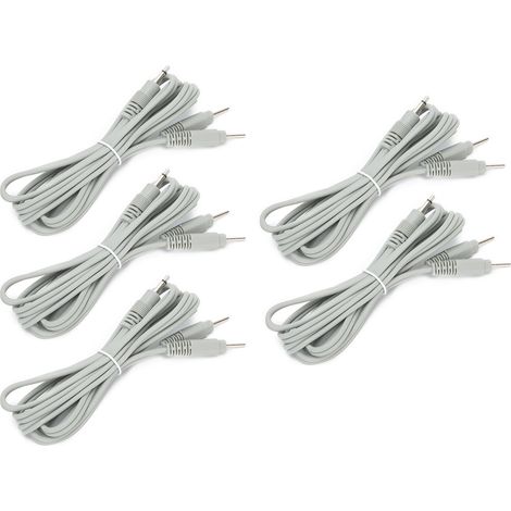 Câbles de remplacement pour électrothérapie TENS, 4.9 pieds, fils conducteurs compatibles (1/5)