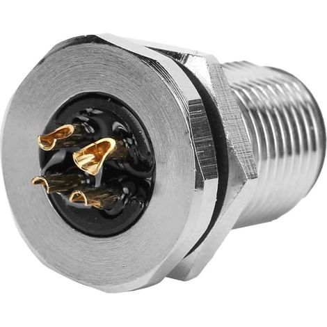 Adaptateur de connecteur étanche IP67 F2 pour montage sur panneau à 4 broches M12 (1/5)