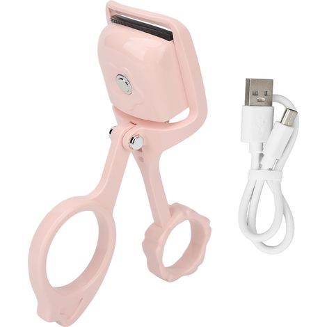 Curleur de Cils Électrique Intelligent 3 Vitesses, Rechargeable Type C, Rose - Mascara Eyelash Heated Curler (1/5)