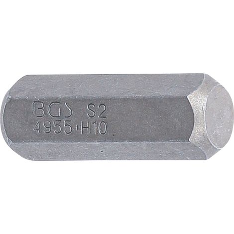 Inserto  lunghezza 30 mm  attacco esagono esterno 10 mm (3/8")  esagono interno 10 mm