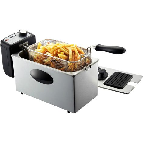 Friggitrice elettrica in acciaio inox 3L 2000W