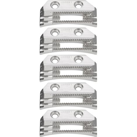 5 Pièces Plaque à Aiguille Universelle pour Machine à Coudre, avec Double Rangée de Dents Fines (1/5)